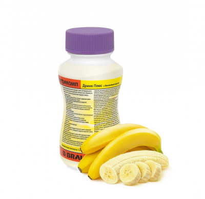 Нутрикомп Дринк Плюс банановый 200 мл. в пластиковой бутылке купить оптом в Рязани