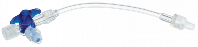 Кран 3-ходовой Дискофикс С с Сэйффлоу 360° синий линия 50 см купить оптом в Рязани