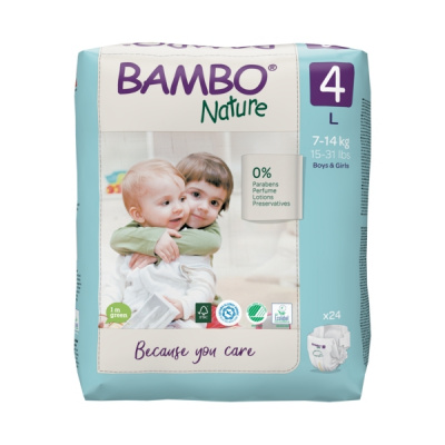 Эко-подгузники Bambo Nature 3 (4-8 кг), 52 шт купить оптом в Рязани