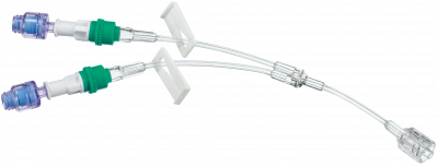 Удлинительная Y-линия с 2-мя коннекторами Сэйффлоу и возвратным клапаном 12 см купить оптом в Рязани